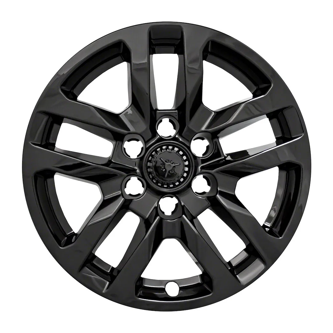 IWCIMP432BLK – COAST2COAST Wheel Skin, 18 Inch 5 Split Spokes Snap-On/Center Retention Painted Gloss Black ABS Plasti...